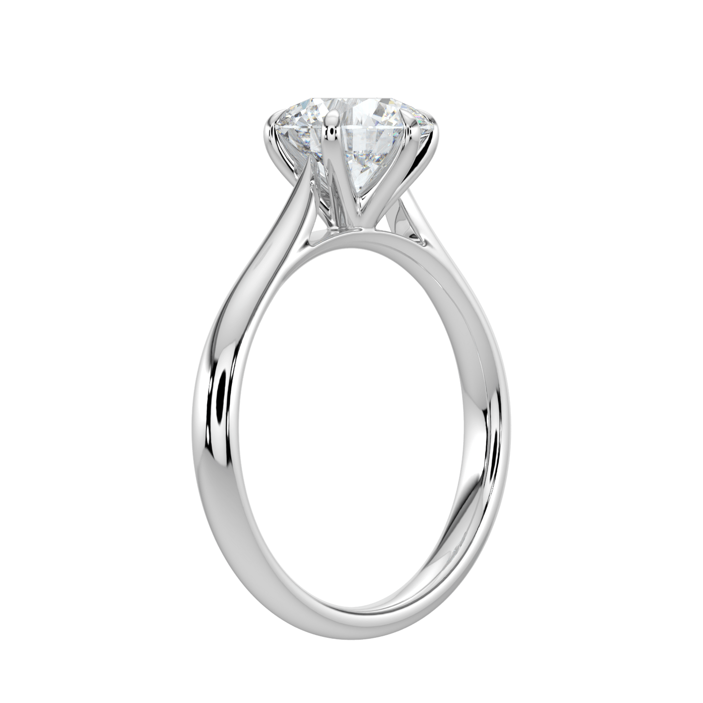 Isla Brilliant Diamond Solitaire Ring - Round - AYKA JEWELS