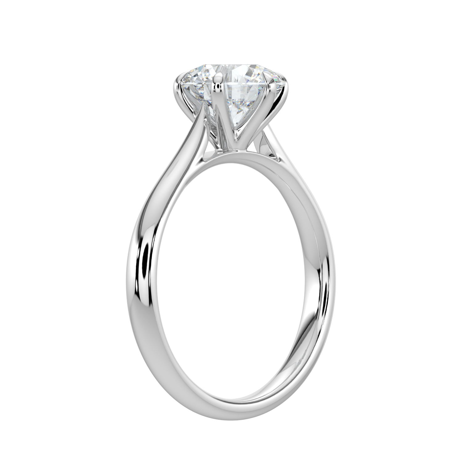 Isla Brilliant Diamond Solitaire Ring - Round - AYKA JEWELS
