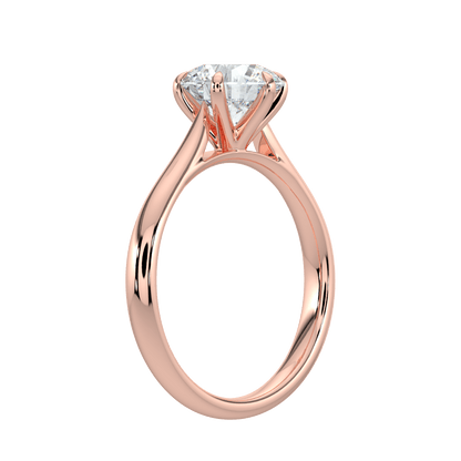 Isla Brilliant Diamond Solitaire Ring - Round - AYKA JEWELS