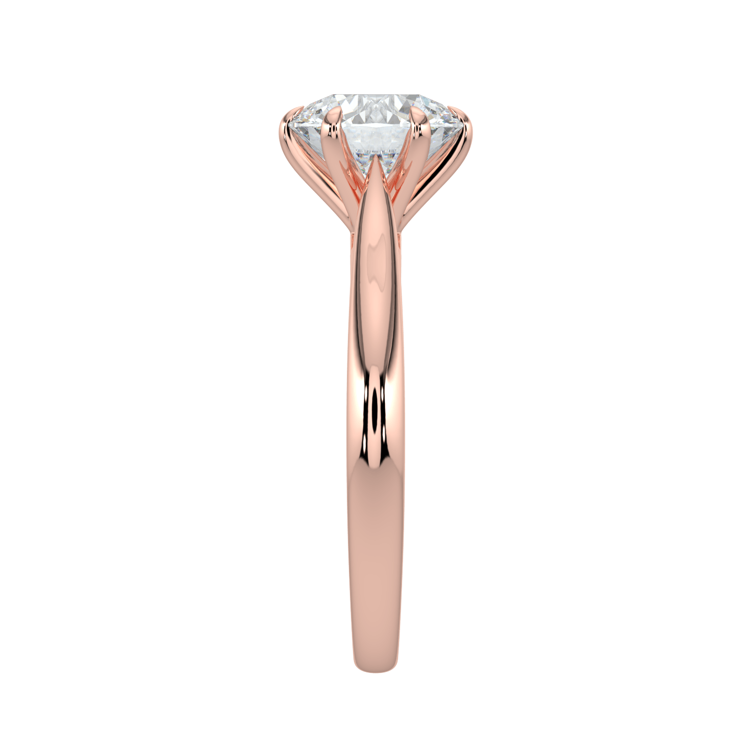 Isla Brilliant Diamond Solitaire Ring - Round - AYKA JEWELS