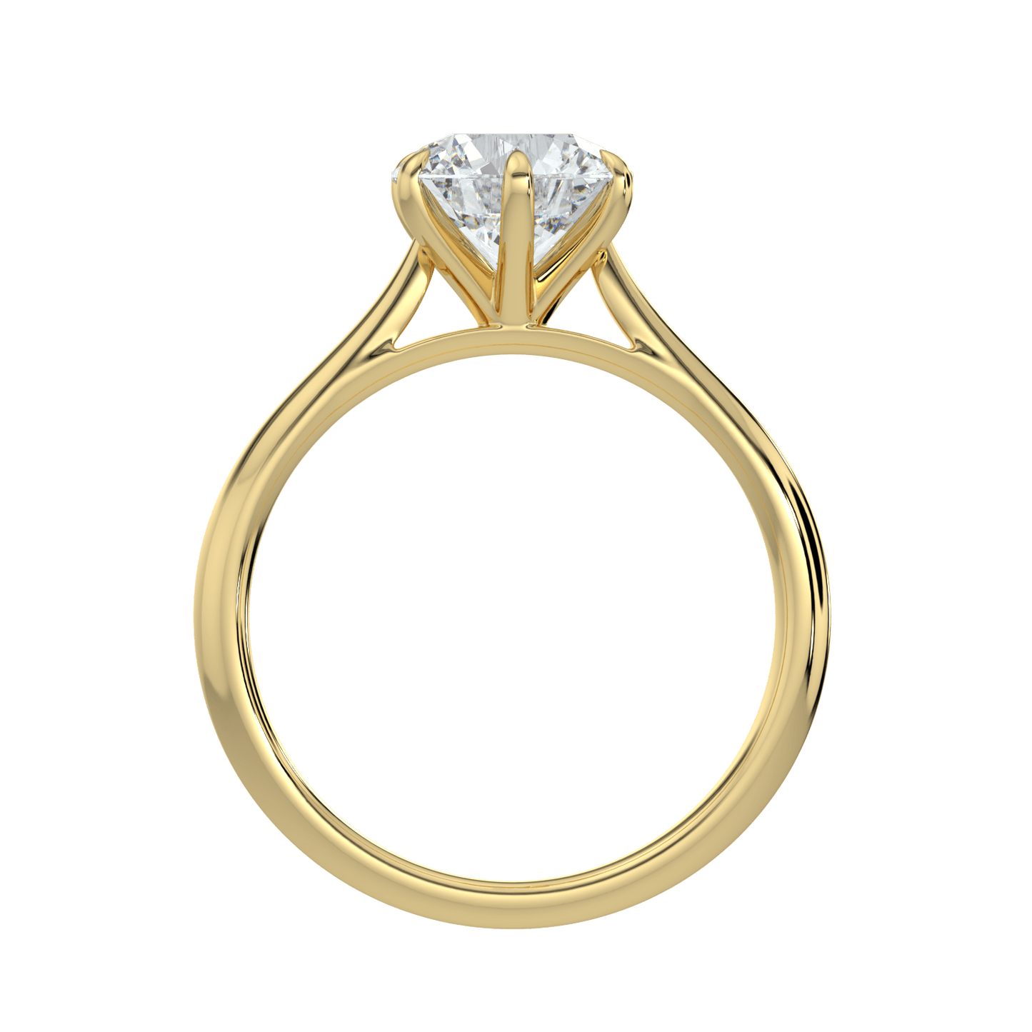 Isla Brilliant Diamond Solitaire Ring - Round - AYKA JEWELS