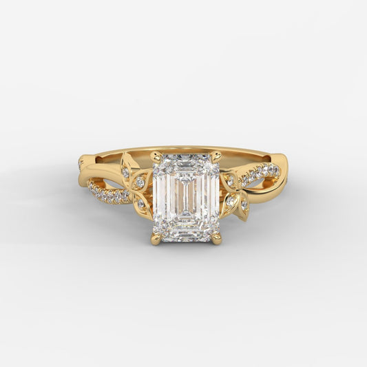 Ivy Vine Ring - Emerald - AYKA JEWELS