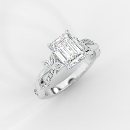 Ivy Vine Ring - Emerald - AYKA JEWELS