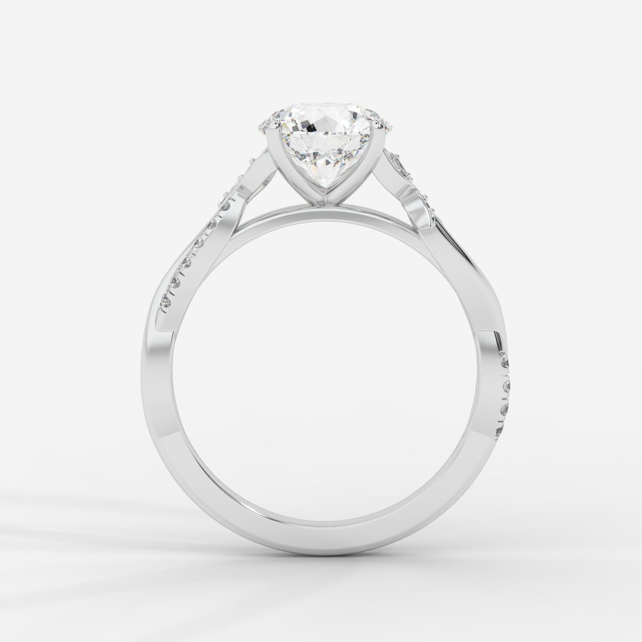 Ivy Vine Ring - Round - AYKA JEWELS