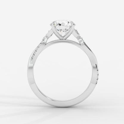 Ivy Vine Ring - Round - AYKA JEWELS