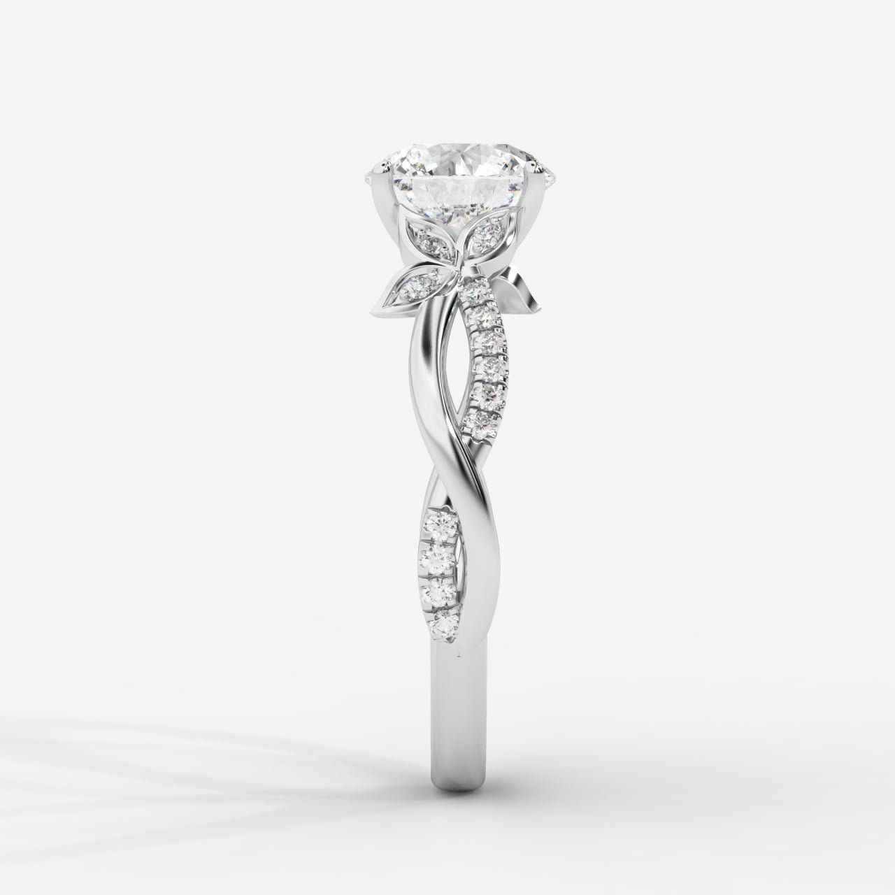 Ivy Vine Ring - Round - AYKA JEWELS