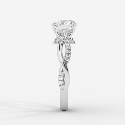 Ivy Vine Ring - Round - AYKA JEWELS