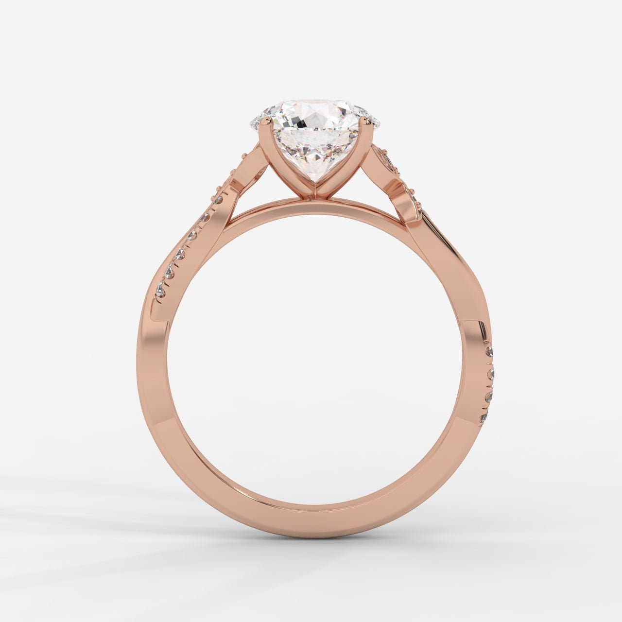 Ivy Vine Ring - Round - AYKA JEWELS