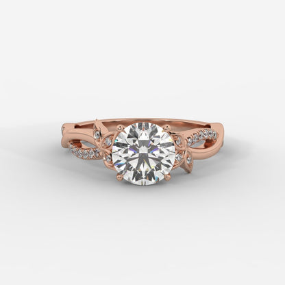 Ivy Vine Ring - Round - AYKA JEWELS
