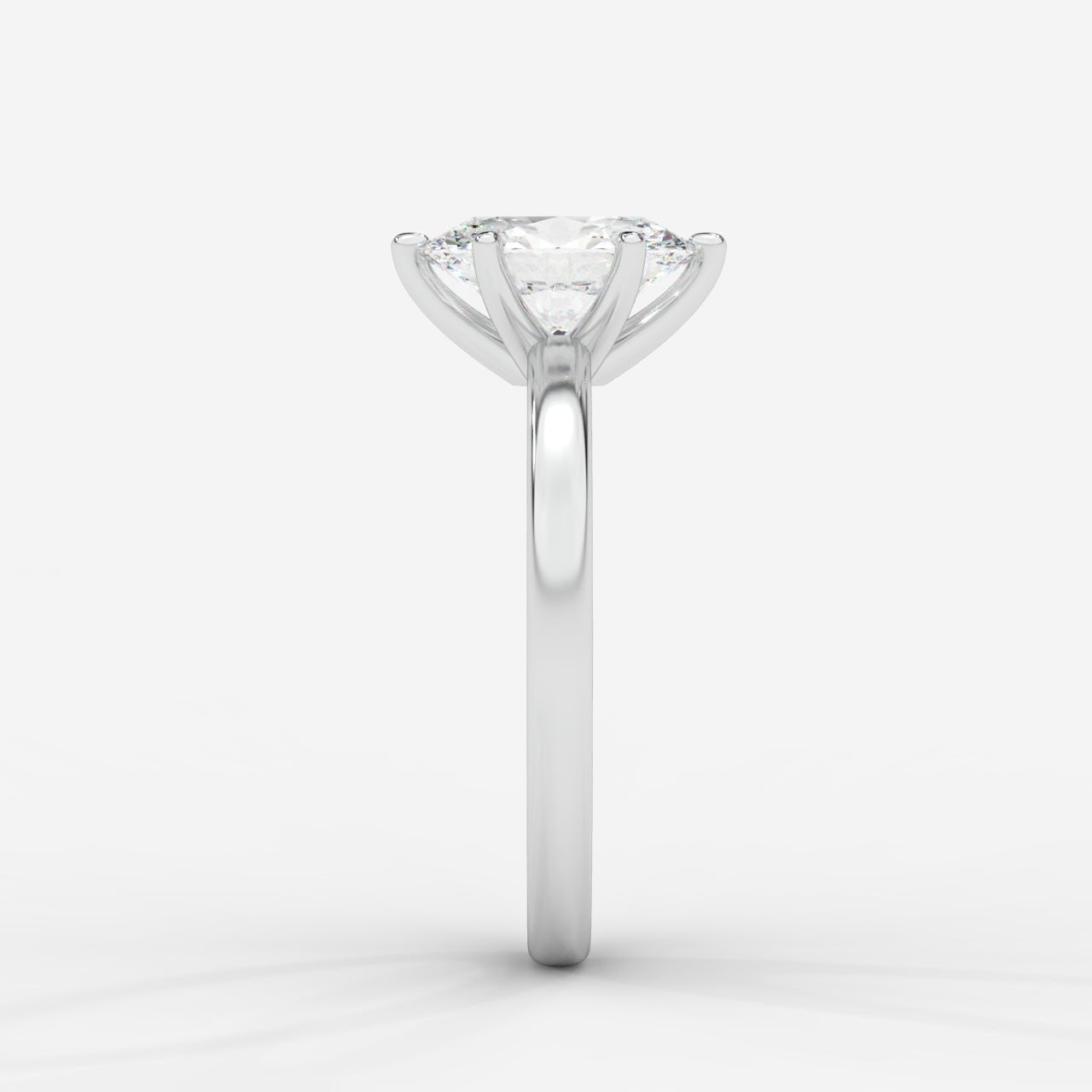Lara Classic Six Prong Solitaire Ring - Oval - AYKA JEWELS