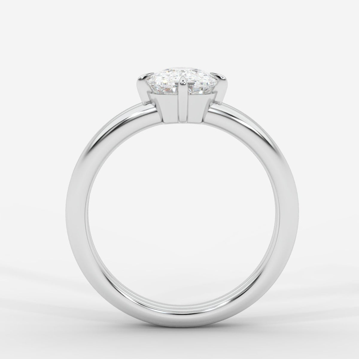 Liberty Double Band Solitaire Ring – Cushion - AYKA JEWELS