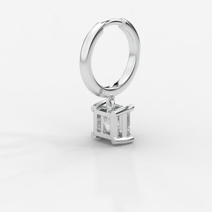 Lorissa Drop Huggie Hoop Earrings – Princess - AYKA JEWELS