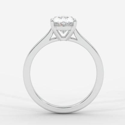 Louise Classic Cathedral Solitaire Ring - Oval - AYKA JEWELS