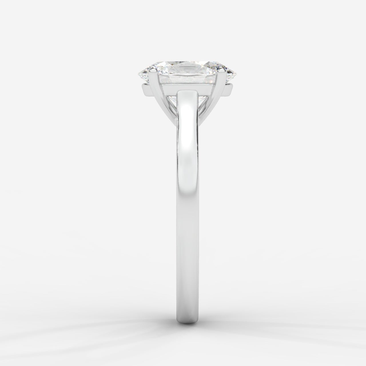 Louise Classic Cathedral Solitaire Ring - Oval - AYKA JEWELS