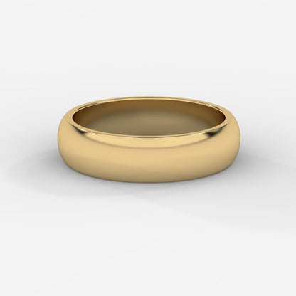 Luca Comfort Fit Dome Band - AYKA JEWELS