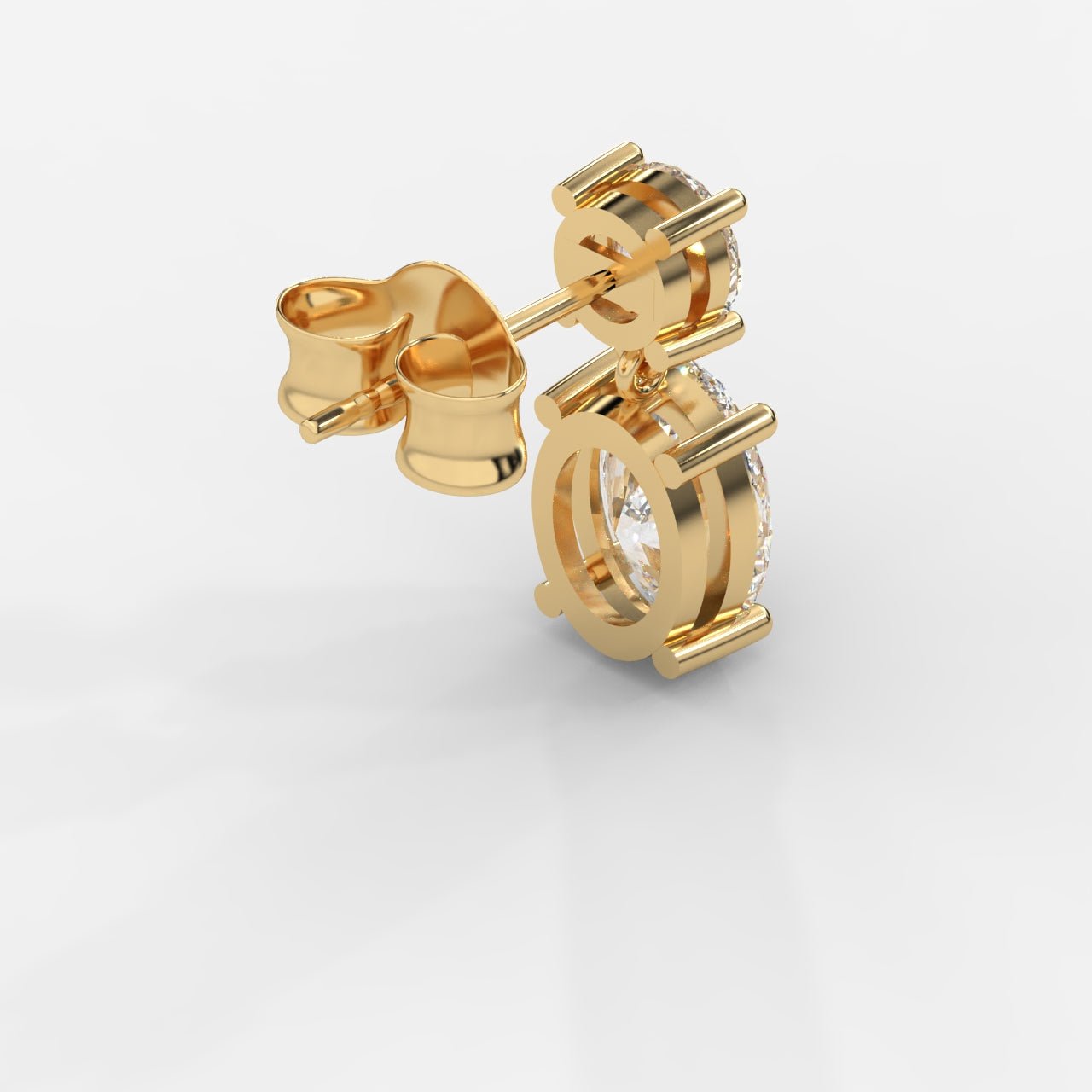 Luna Drop Earrings – Round and Oval - AYKA JEWELS