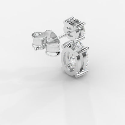 Luna Drop Earrings – Round and Oval - AYKA JEWELS