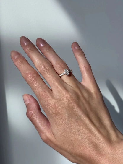 Lydia Channel-Set Solitaire Ring - Oval - AYKA JEWELS