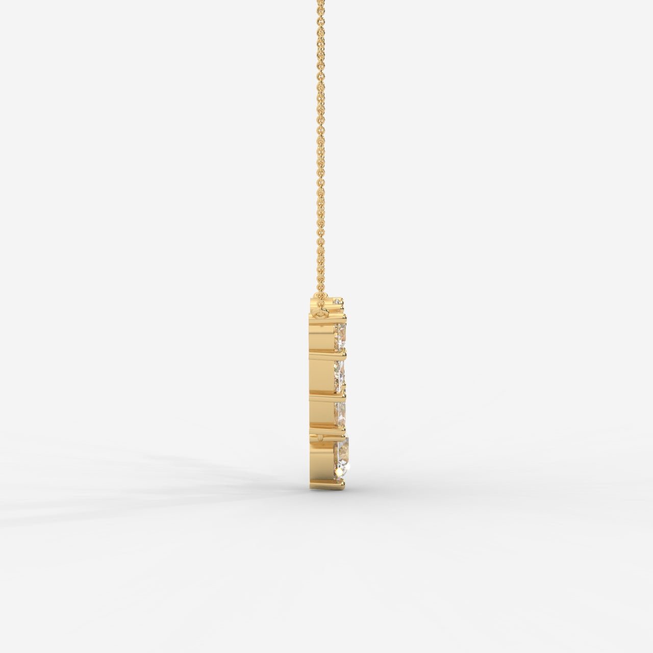 Lyric Mixed Shape Diamond Tennis Necklace 1ctW with 18" Adjustable Chain - AYKA JEWELS