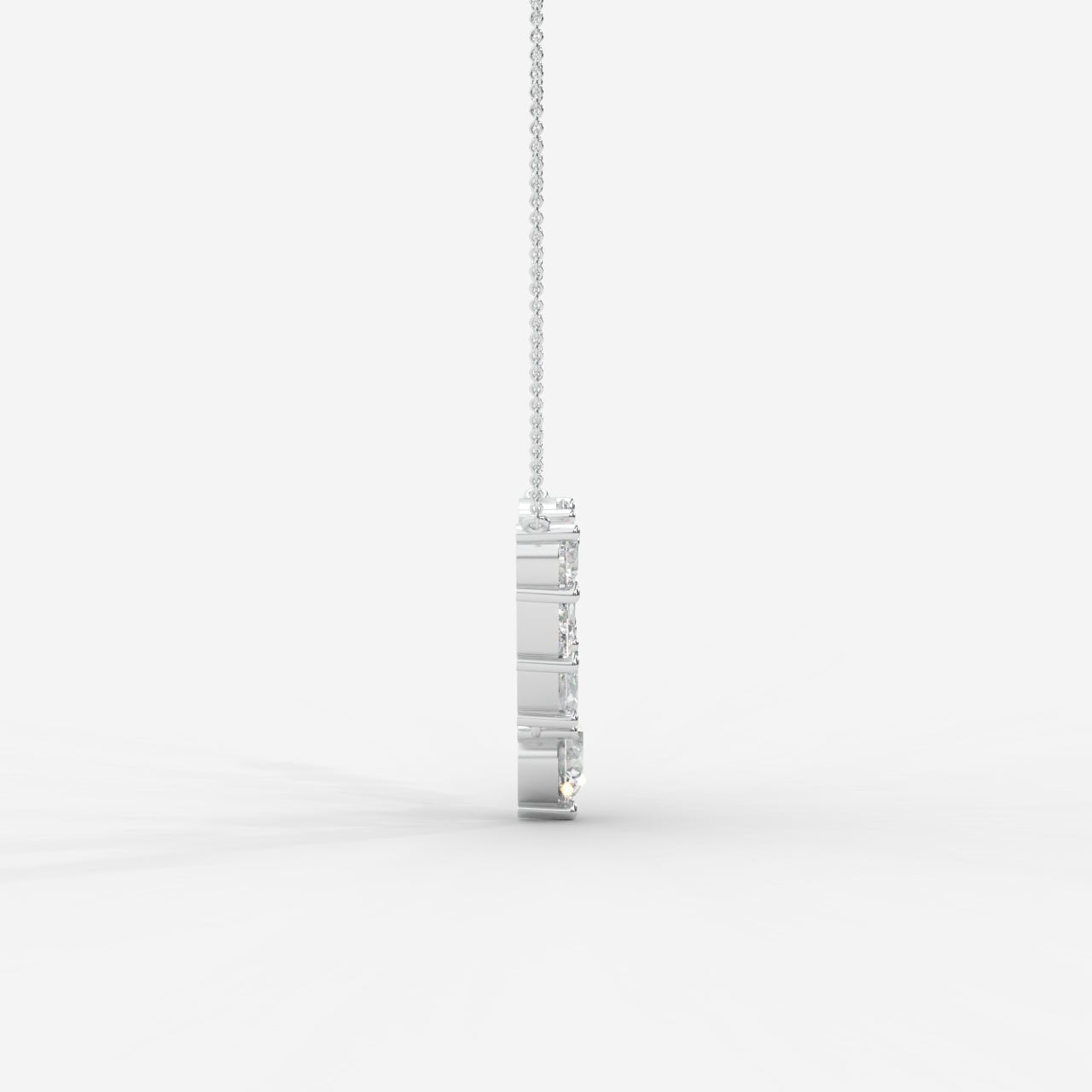 Lyric Mixed Shape Diamond Tennis Necklace 1ctW with 18" Adjustable Chain - AYKA JEWELS