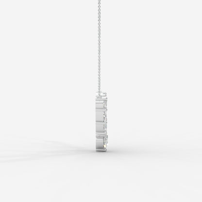 Lyric Mixed Shape Diamond Tennis Necklace 1ctW with 18" Adjustable Chain - AYKA JEWELS