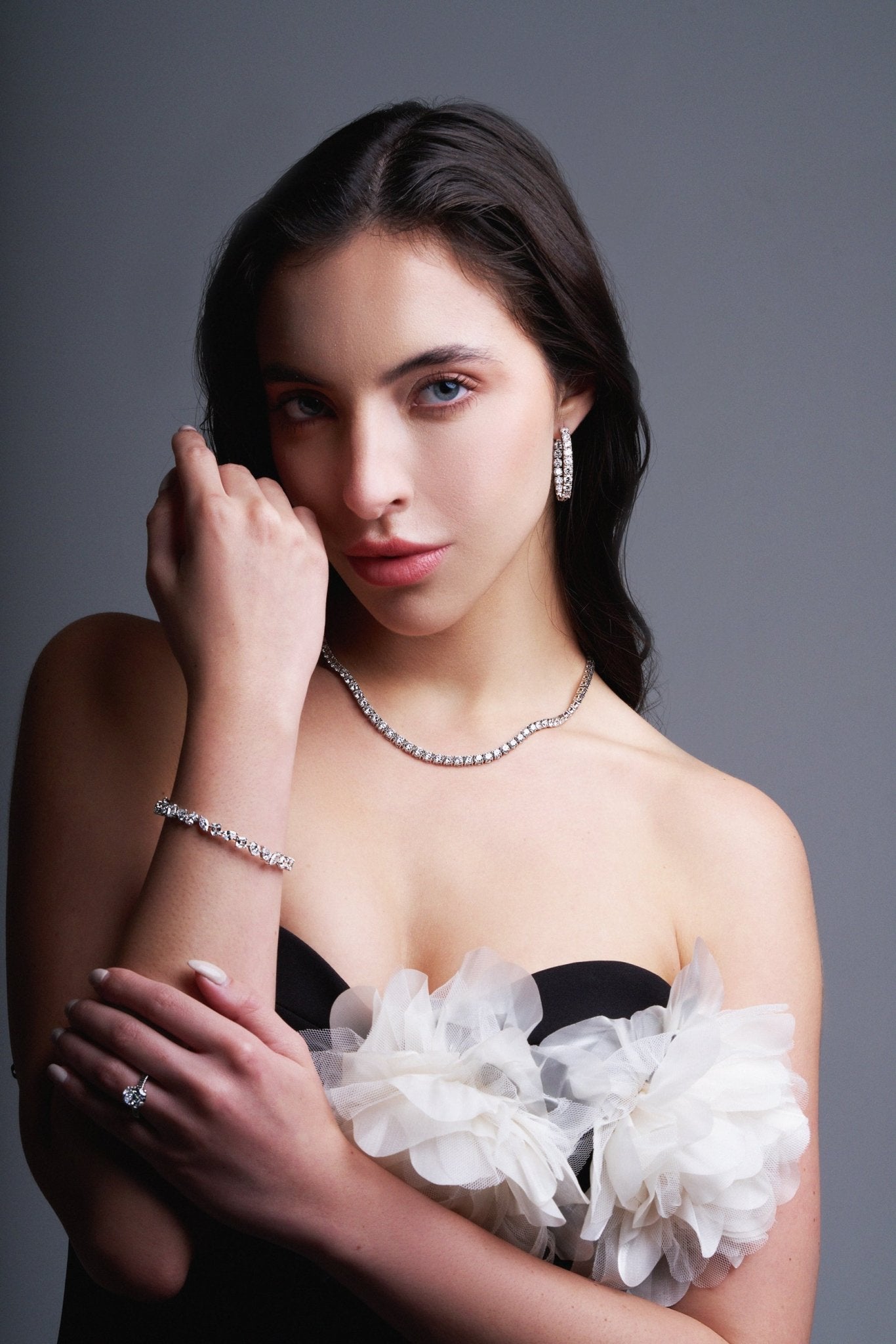 Margot Classic Diamond Tennis Necklace - AYKA JEWELS