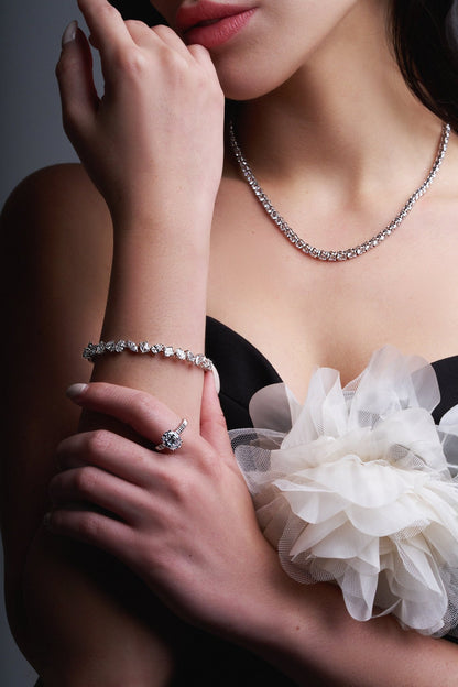 Margot Classic Diamond Tennis Necklace - AYKA JEWELS