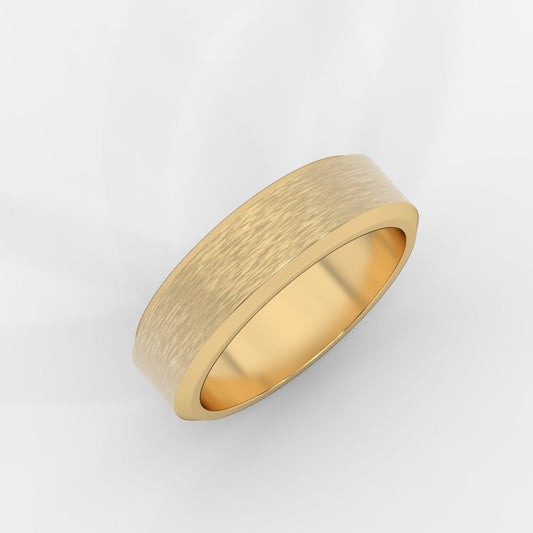 Mason Beveled Edge Matte Band - AYKA JEWELS