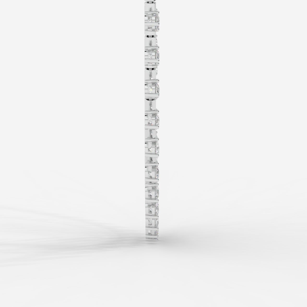 Miraya Floating Diamond Tennis Necklace – 16" - AYKA JEWELS