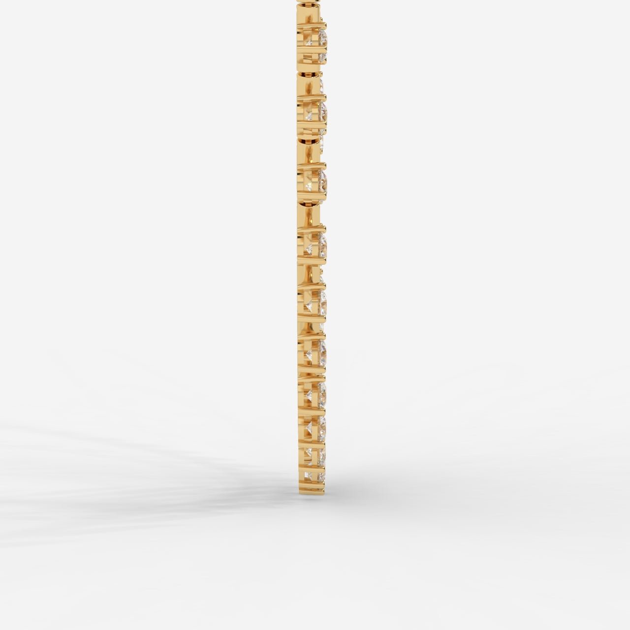 Miraya Floating Diamond Tennis Necklace – 16" - AYKA JEWELS