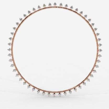 Miraya Floating Diamond Tennis Necklace – 16" - AYKA JEWELS