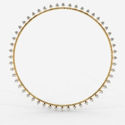 Miraya Floating Diamond Tennis Necklace – 16" - AYKA JEWELS