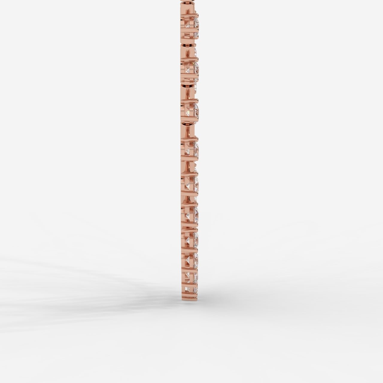 Miraya Floating Diamond Tennis Necklace – 16" - AYKA JEWELS