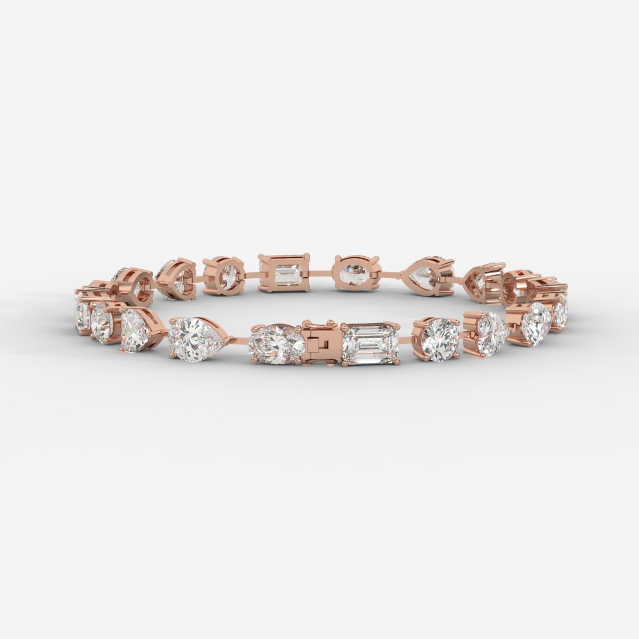 Mona Mixed - Cut Diamond Tennis Bracelet - AYKA JEWELS