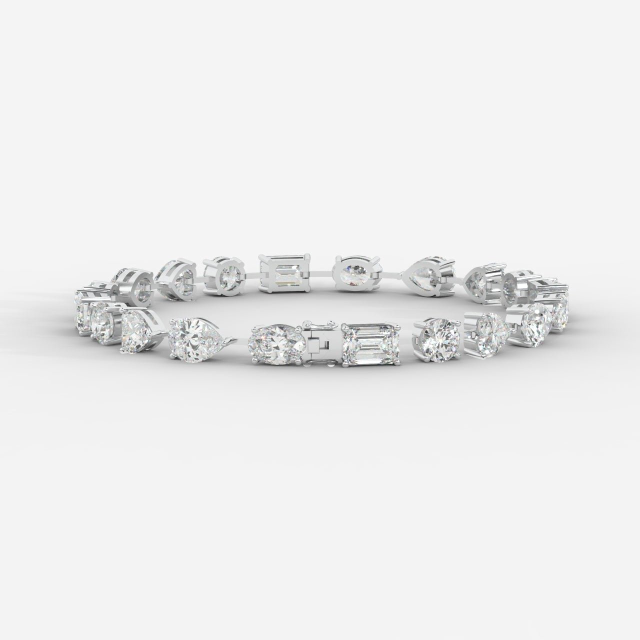 Mona Mixed - Cut Diamond Tennis Bracelet - AYKA JEWELS