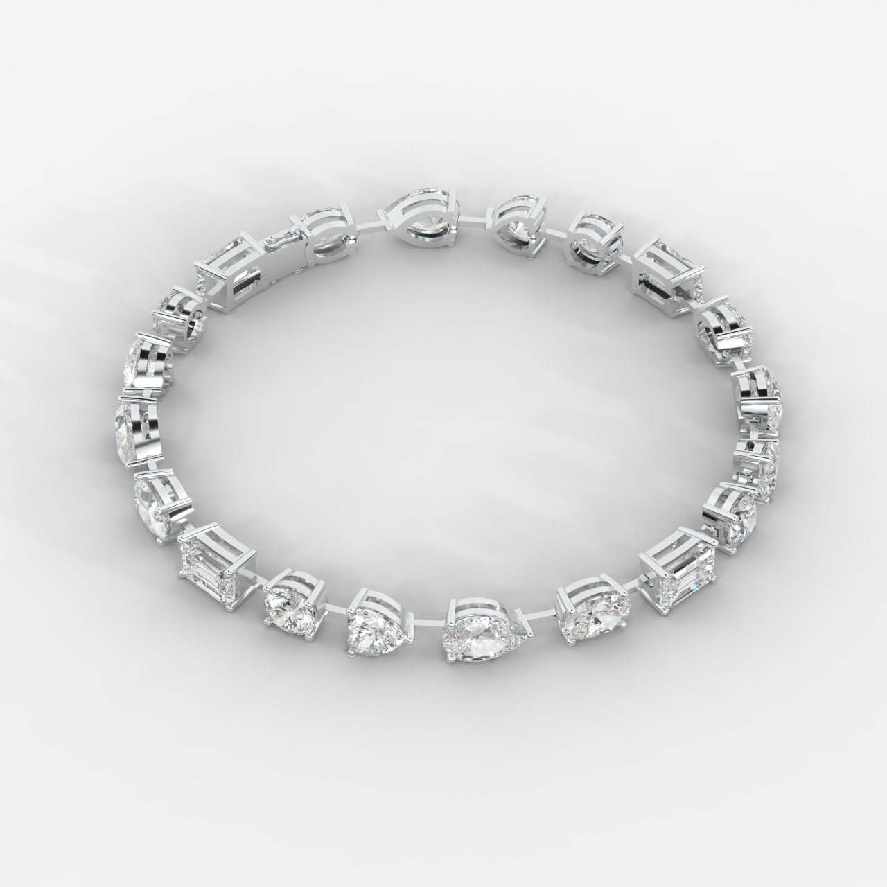 Mona Mixed - Cut Diamond Tennis Bracelet - AYKA JEWELS