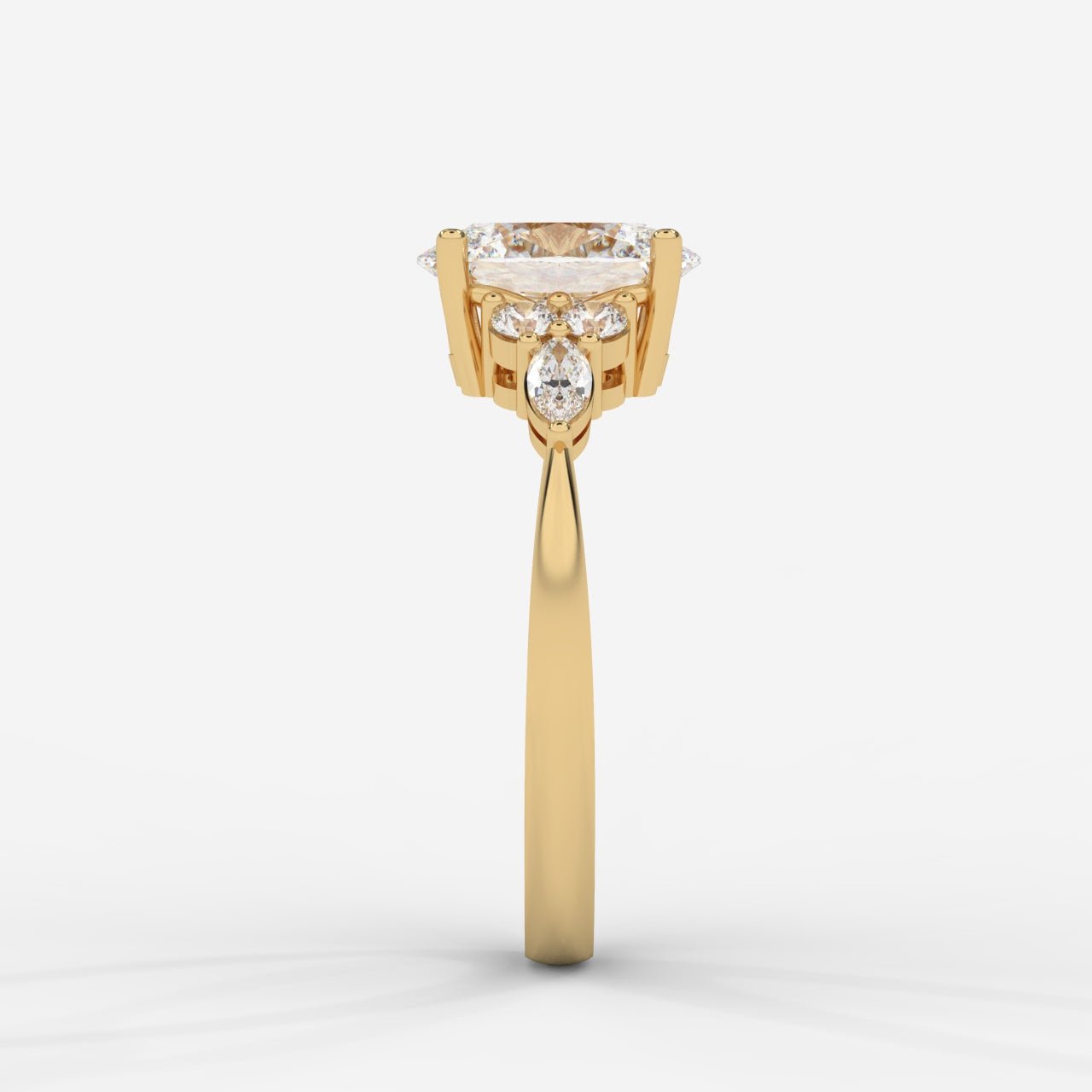 Olivia Cluster Ring - Oval - AYKA JEWELS