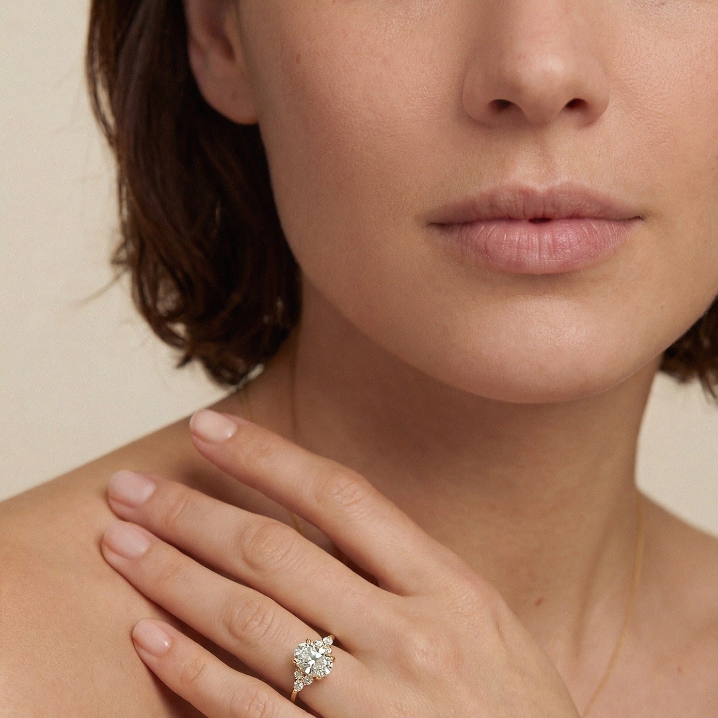 Olivia Cluster Ring - Oval - AYKA JEWELS