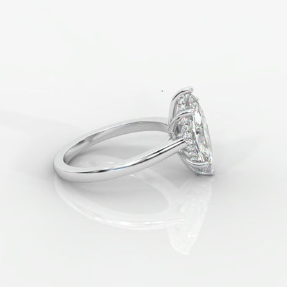 Vivienne Diamond Ring with Hidden Halo - Marquise