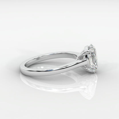 Louise Classic Cathedral Solitaire Ring - Oval