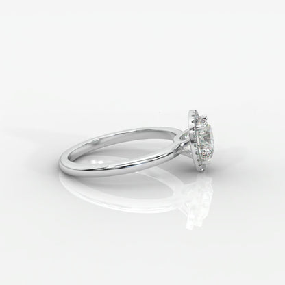 Willow Halo Engagement Ring - Round