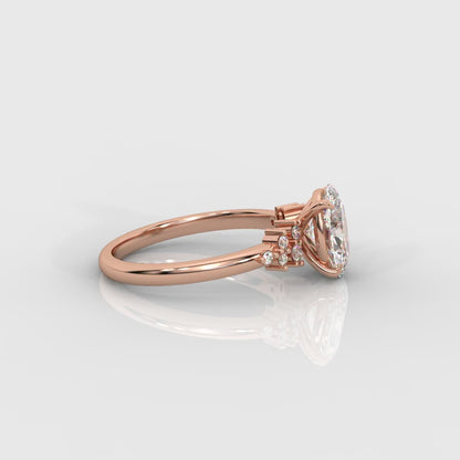Blair Cluster Diamond Ring - Oval