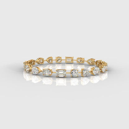 Mona Mixed-Cut Diamond Tennis Bracelet
