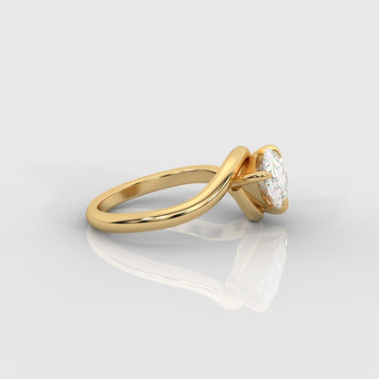 Embrace Solitaire Ring – Pear