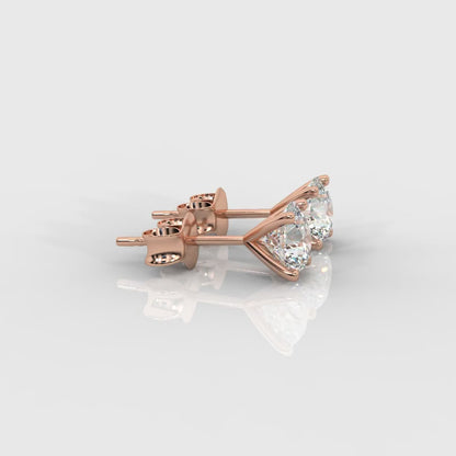 Elise Classic Diamond Stud Earrings – Round