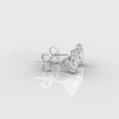 Elise Classic Diamond Stud Earrings – Oval