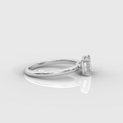 Aria Brilliant East West Solitaire Ring - Emerald