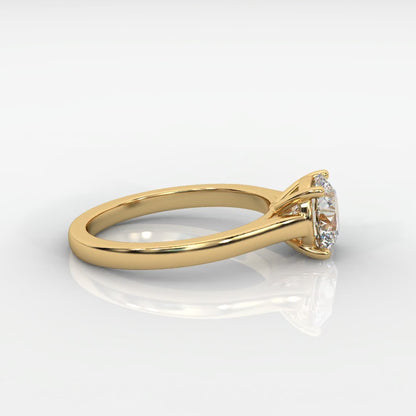 Louise Classic Cathedral Solitaire Ring - Round