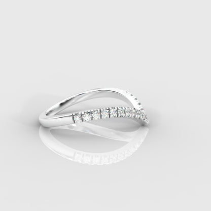 Eveline Chevron Wedding Band