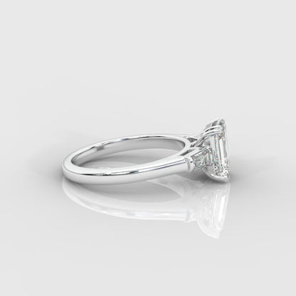 Helena Three-Stone Ring - Emerald